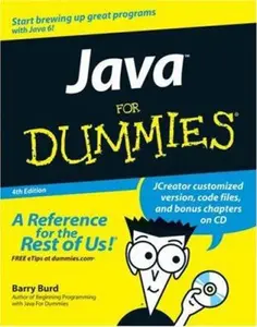 USED-Java For Dummies by Barry A. Burd (Paperback)