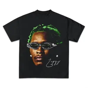 YOUNG THUG Shirt, Rap Tee Concert Merch Thugger Slime Season, Green Rare Hip Hop Shirt