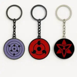 Sasuke Sharingan Keychain Pack - Anime Keychains - Metal Material