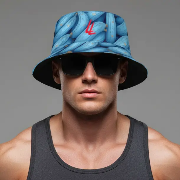 Blue  Bananas Reversible bucket hat