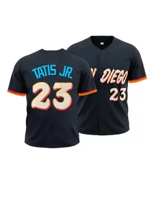 Men Women San Diego #23 Embroidered Baseball Jersey Casual Streetwear Sportswear Top
