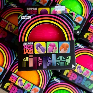Schylling Needoh Super Ripples Fidget Toy - Colorful Stress Relief Toy for Kids Ages 3+ - Perfect for Sensory Play and Relaxation