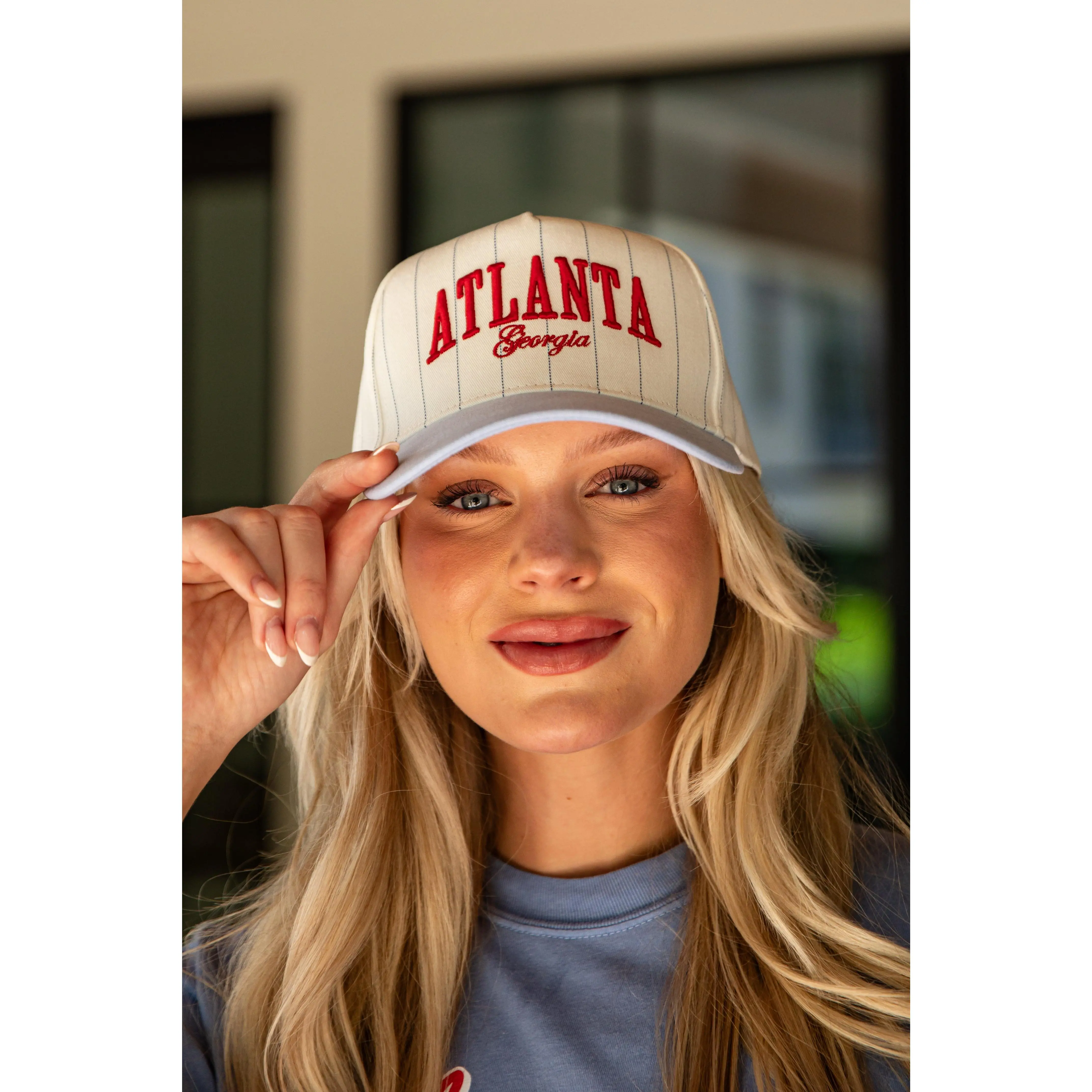 Classic Atlanta Georgia Pinstripe Hat