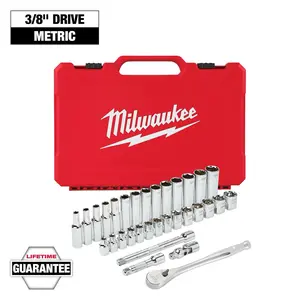 Milwaukee 48-22-9508 3/8" Drive 32pc Ratchet & Socket Set - Metric