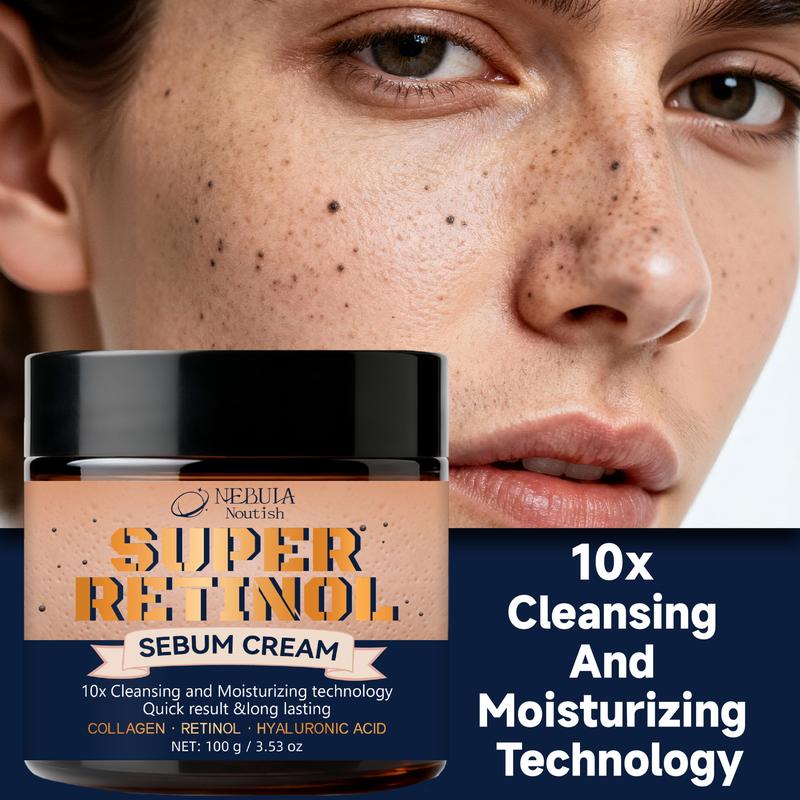 100g Super Retinol Cream, Precision Oil Control, Improves Shine & Pore Size, Lightweight Absorption, Balances Moisture, Smooth Matte Finish