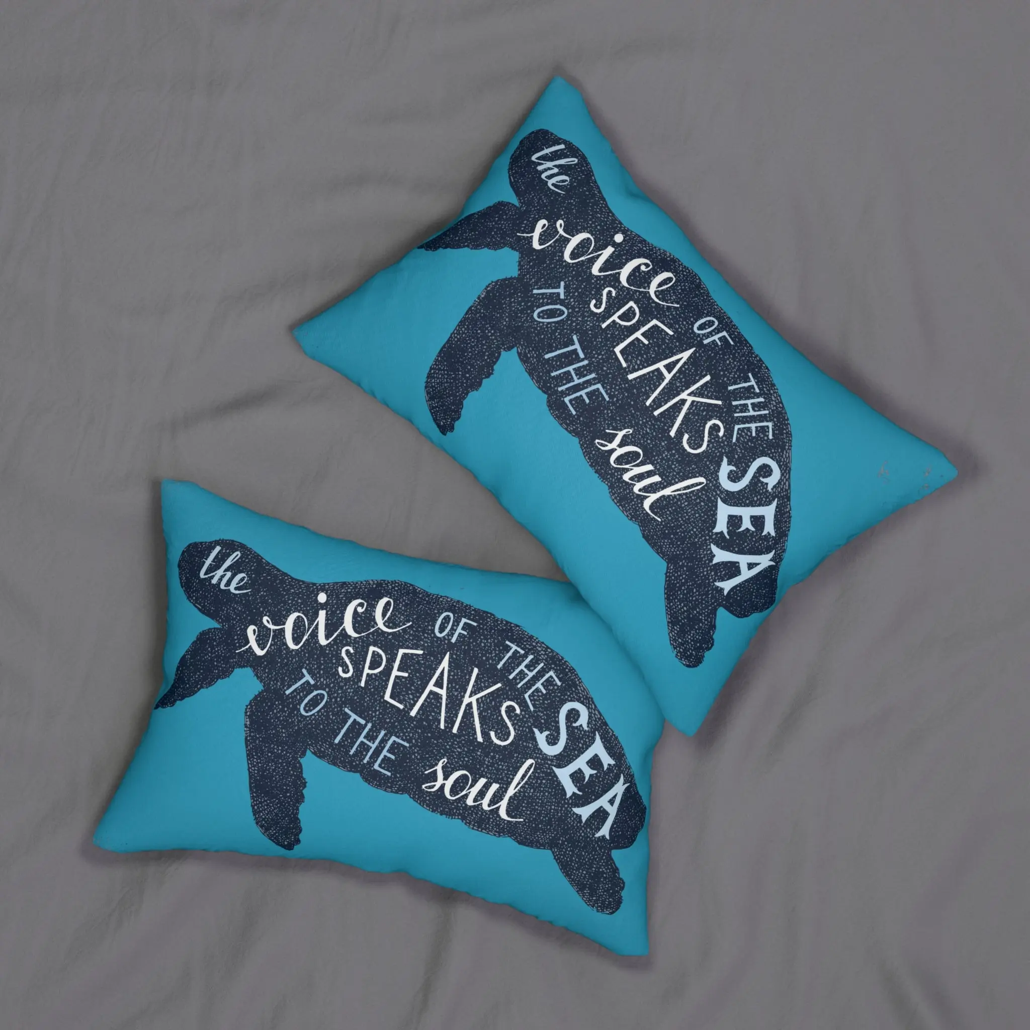 Ocean-Inspired Turtle Pillow – Coastal Home Decor, Beach House Accent, Nautical Gift, Sea Life Cushion