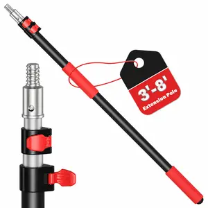 AROCRO Extension Pole 3.2-8 Ft Paint Roller Extension Pole Aluminum Alloy Telescoping Pole Flip-Lock Design Paint Extension Pole for Painting Cleaning Dusting Window