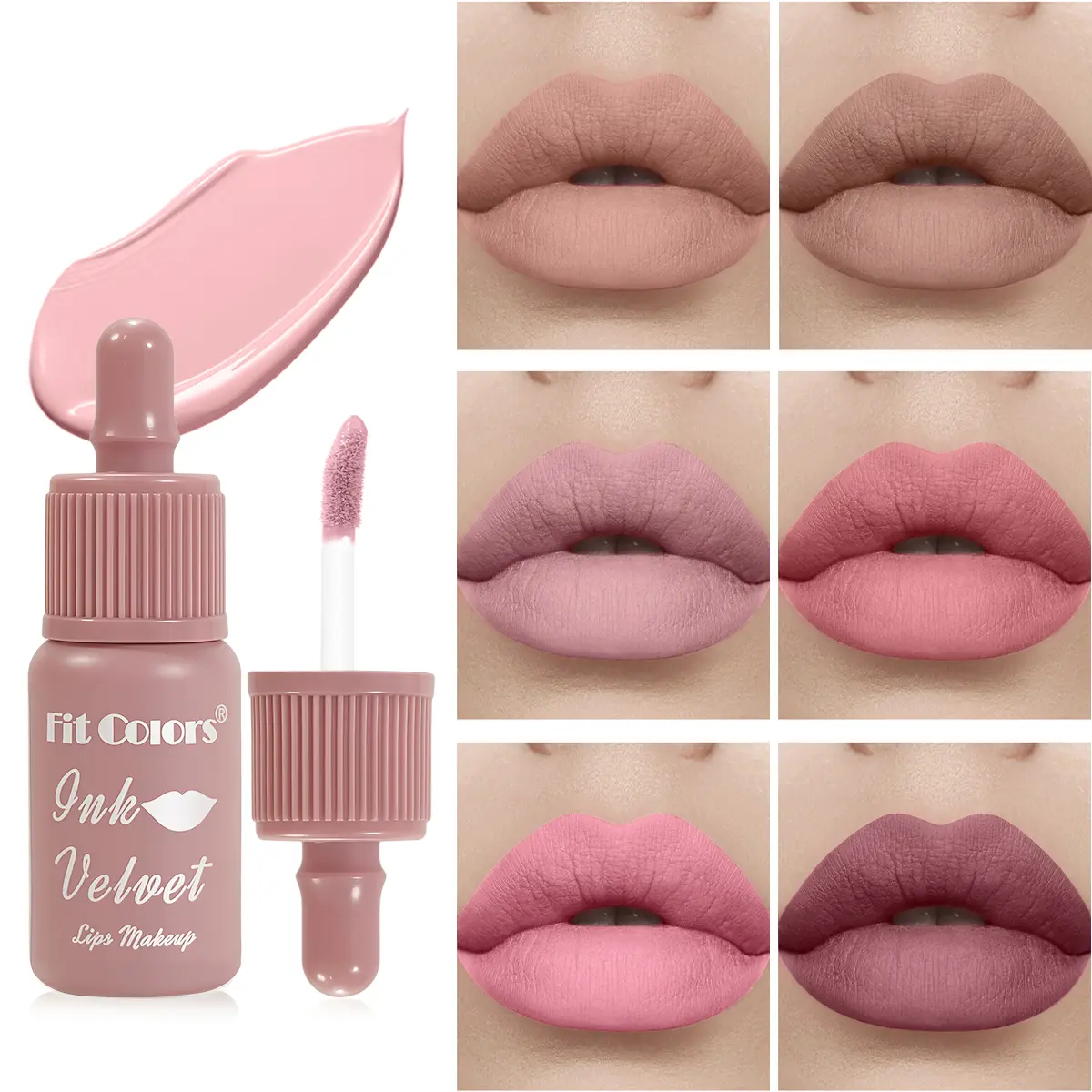 Peripera Matte Lip Glaze, Lipstick, Smoky Velvet Finish, Intense Color, Powder Mist Effect, 1 Piece, Long-Lasting, High Pigmentation