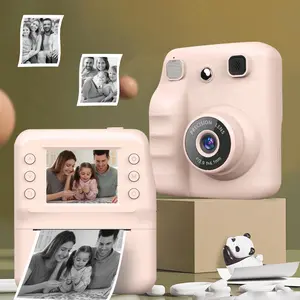 Mini Toy Camera, Cartoon Fun and Cute Polaroid Camera, 1080P High-definition Screen for Taking Photos and Videos, Outdoor Photography, Instant