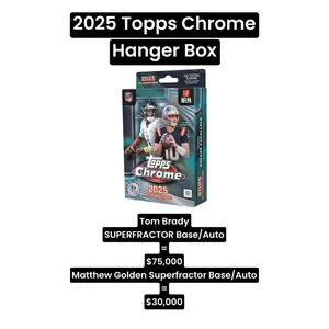 2025 TOPPS CHROME FOOTBALL Hanger Box ($75,000 BOUNTY)