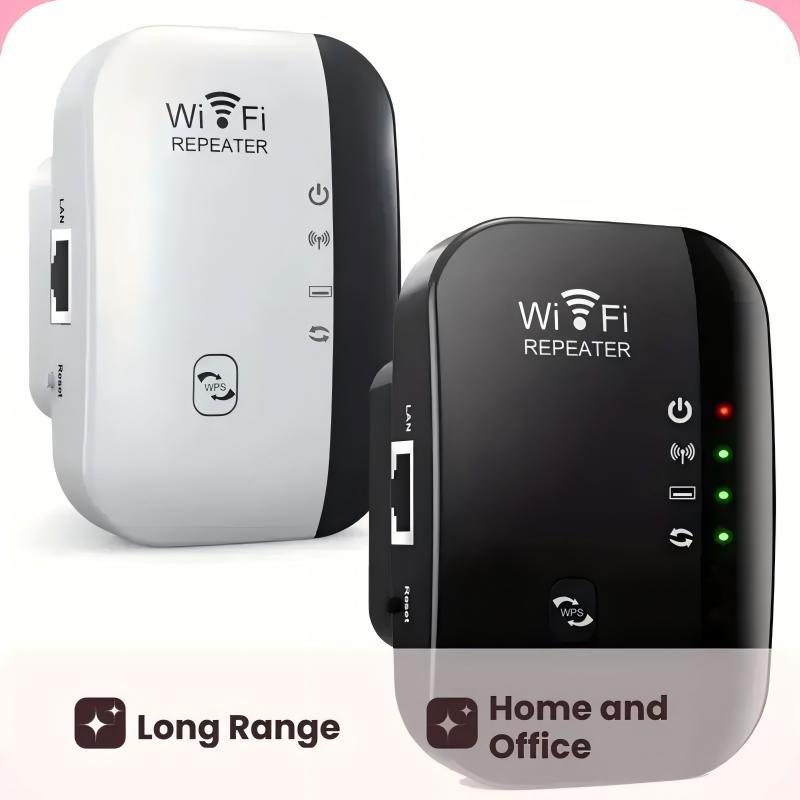 High Speed WiFi Range Extender, 1 Count Wireless Network Repeater, Long Range Wireless Repeater Access Point, Network Components for Home and Office Use, Signal Booster, Portable WiFi, WiFi Control, Wifi Extenders
