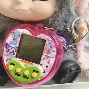 1 pc pack Mini Handheld Electronic Pet Game Keychain, 168 Pet Game Modes, Cute Design, Unisex Gift for Kids, Christmas & Birthday Present