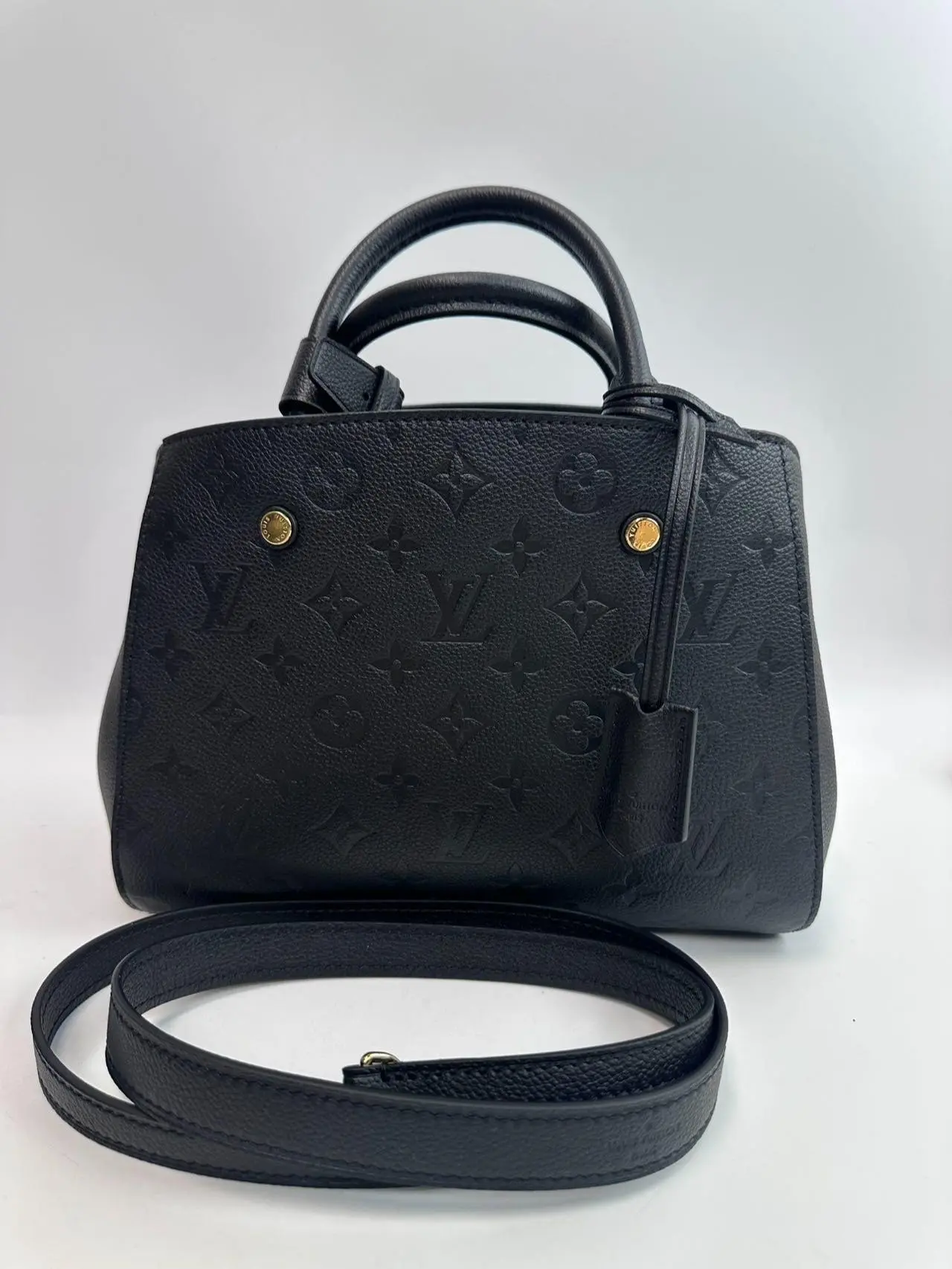 Pre-owned Louis Vuitton canvas Shoulder bags LV Montaigne BB Bag Monogram Leather【Senza 2】
