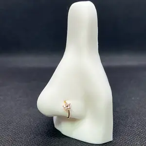 Flower Nose Hoop Ring - Surgical Stainless Steel 20G