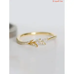 Elegant Rhinestone Ring Stylish Fashion Jewelry For Women Suitable For Daily Wear Wedding And Party Gifting