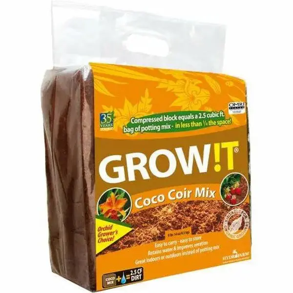 GROW!T Organic Coco Coir Mix Block, 2.5 cu ft GROW!T Organic Coco Coir Mix Block, 2.5 cu ft