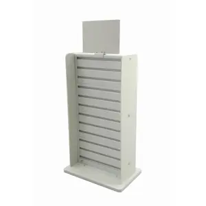 FixtureDisplays® White Slatwall Display Countertop Rack POP POS Retail Stand 11561-WHITE-NF