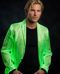 Fiber Optic LED Suit Jacket – White (Updated)