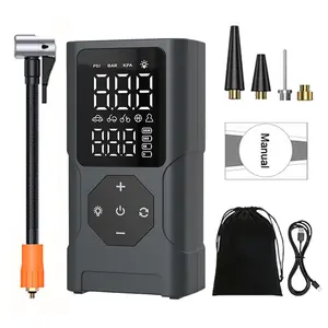 Portable Air Compressor for Car Tires, 150PSI Cordless Tire Inflator with Auto Shut-Off, 2000mAh Power Bank, Digital Pressure Gauge, USB-C Rechargeable Pump, Lightweight Emergency Tool for Sedans, Motorcycles, Bicycles, SUV Trunk Organizer Ideas