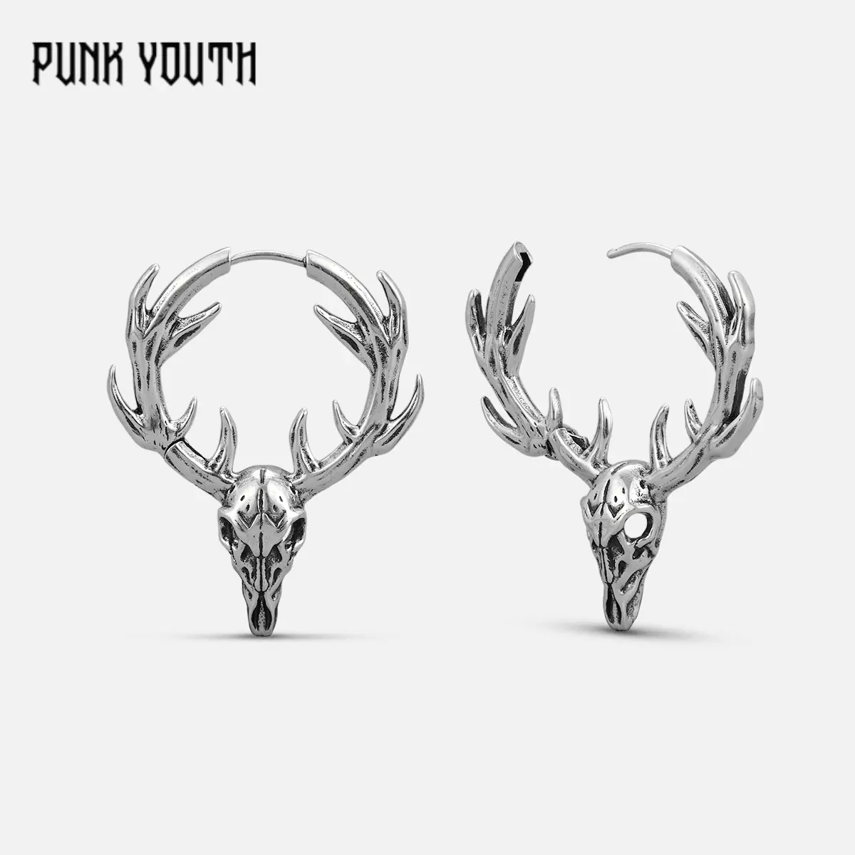925 Sterling Silver post FOREST STAG EARRINGS