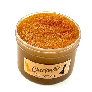 Checkmate 8oz Gold Glitter Clear Slime Fun Freebies in Every Order Do Not Eat