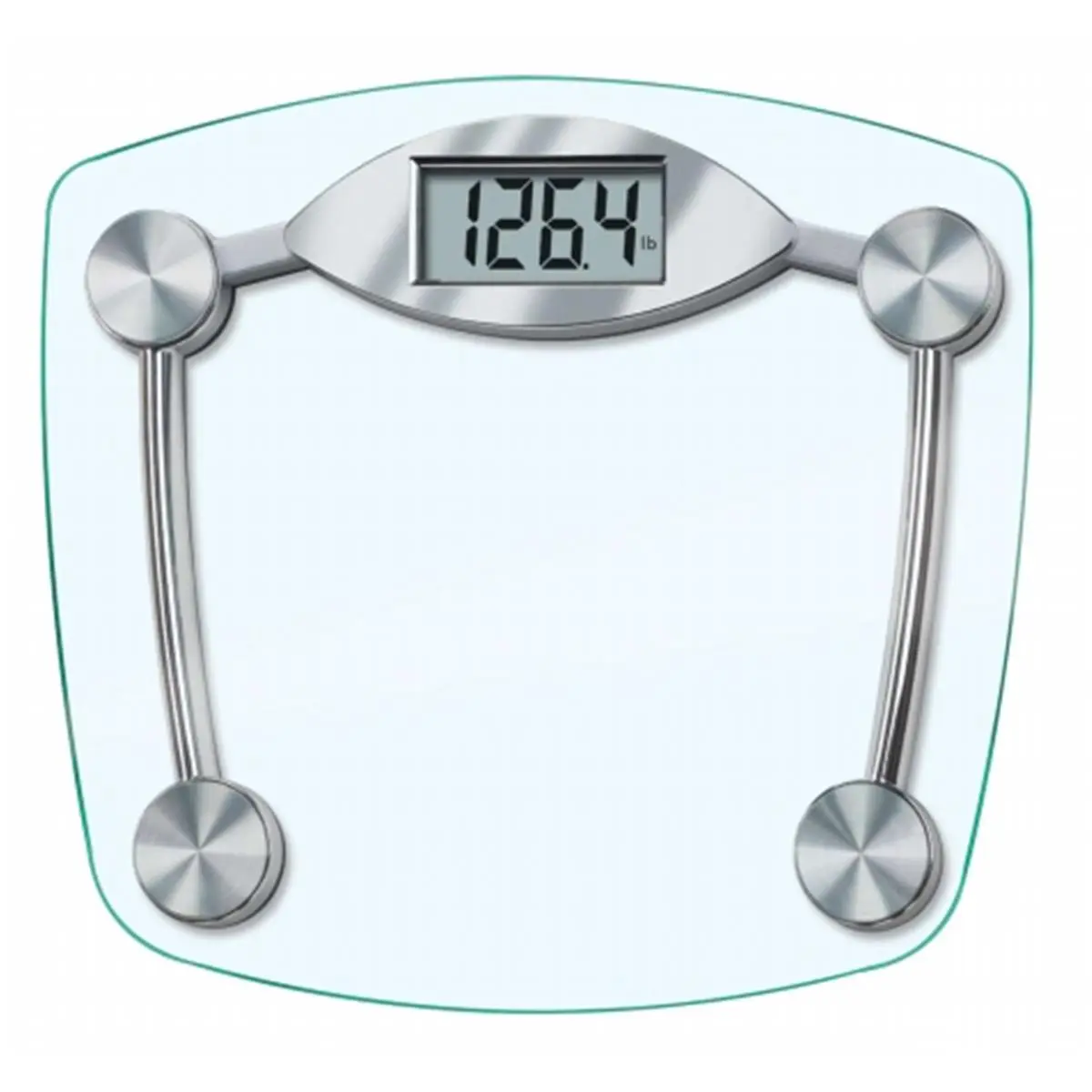 212 MAIN Digital Weighing Scale - Tempered Glass Surface, Chrome Frame, Accurate Weight Measurement Tool with Precise Readings, Body Scale Weight