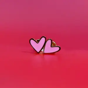 Petite Posts - Petite Hearts - Stainless Steel Enamel Earrings for Girls with Screw Backs zodiac earrings potara earrings tiffany  earrings party earring women jewelry