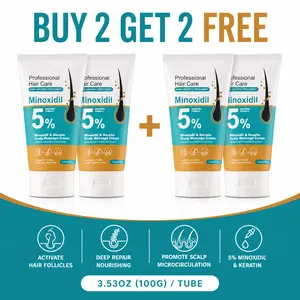 【BUY 2 GET 2 FREE】 5% Minoxidil Scalp Massage Cream With Keratin & Ginger Hair Regrowth Treatment Prevent Loss Strengthen Roots For Men Women