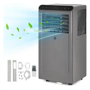 GARVEE 2025 New Update 8000 BTU Portable Air Conditioners, 3-In-1 Portable AC Units for Rooms with Dehumidifier, Quiet Room Air Conditioner Cools Up to 350 Sq.Ft., Energy Efficient, Remote, 24Hrs Timer, Auto Swing