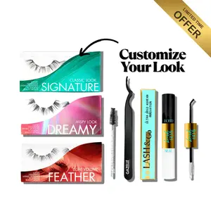 G Express Starter Kit - Salon-Quality DIY Lashes with Korean Tools & Accessories for Effortless At-Home Application Waterproof Eyelashes Classic Look Signature Flawless Makeup Blend Cosmetic Cosmetic