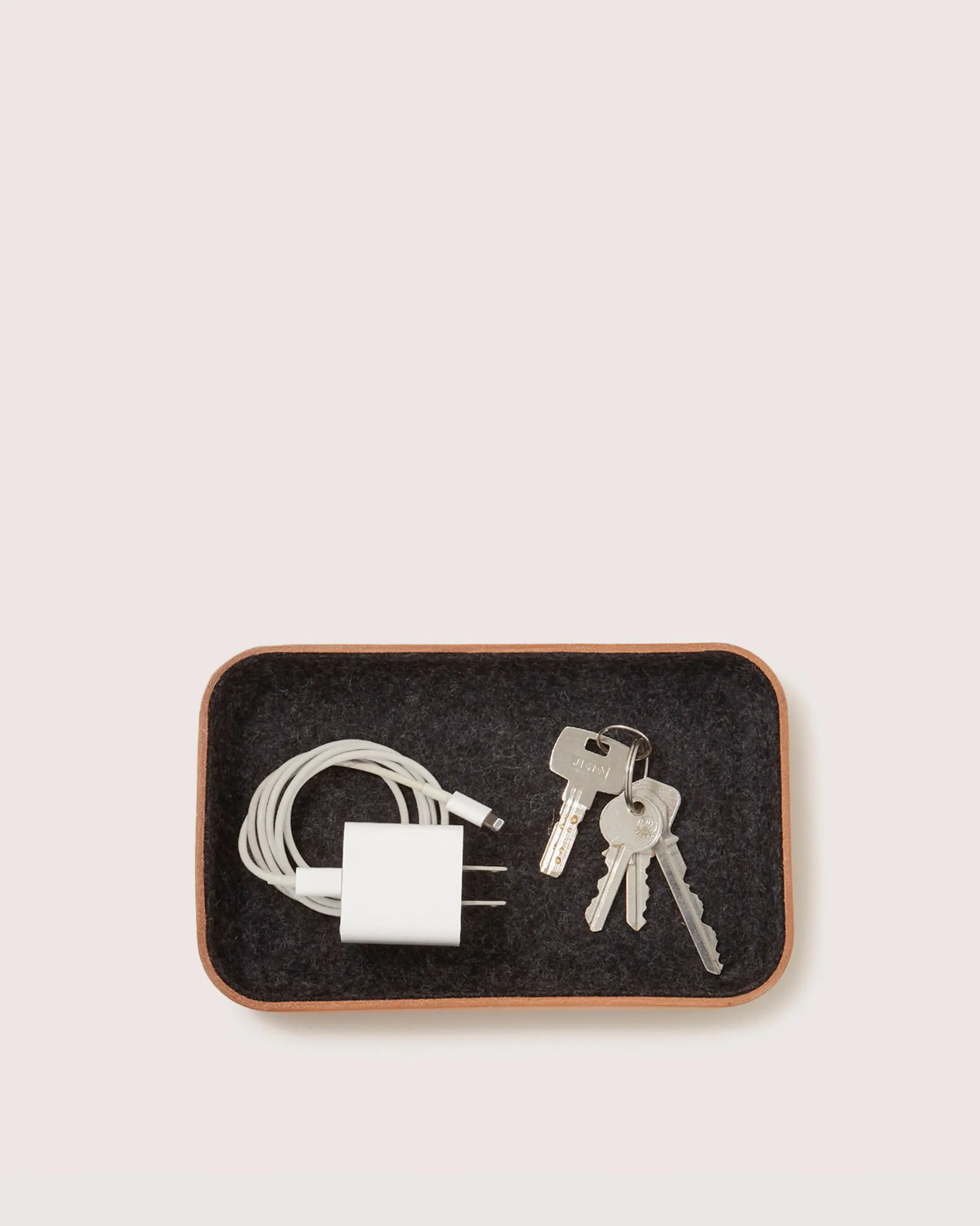 Kawabon Leather/Merino Wool Small Tray