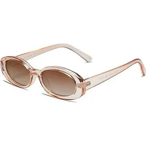 VANLINKER Polarized Retro Oval Sunglasses for Women and Men Small 90s Style VL9580