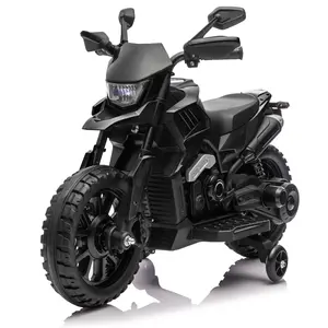 6V Kids Electric Motorcycle, Ride On Motorbike with Training Wheels, LED Headlight, Music Function, Adjustable Speed 2-5mph, Electric Toddler Bike, Ideal Gift for Young Children