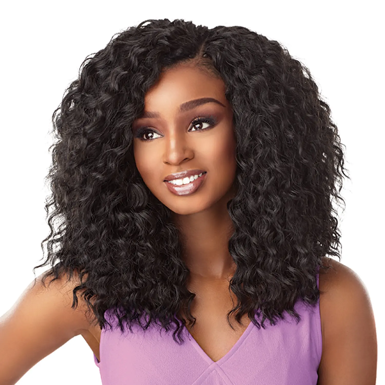 Sensationnel Pre-Braided Wig, Lulutress 3X Braid Out Style, 12-Inch Synthetic Crochet Braids with Soft Natural Curls, Pre-Looped, Synthetic Wigs