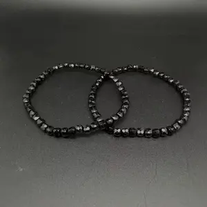 Fashion Garnet, Black Tourmaline, Amazonite, Moonstone, Clear Quartz ,Black Rutile and Citrine Bracelet