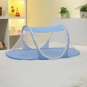 Foldable Mosquito Net, Baby No-Install Mosquito Net, Infant Cartoon Boat Shape, Zippered, Portable for Travel, Beach, Camping