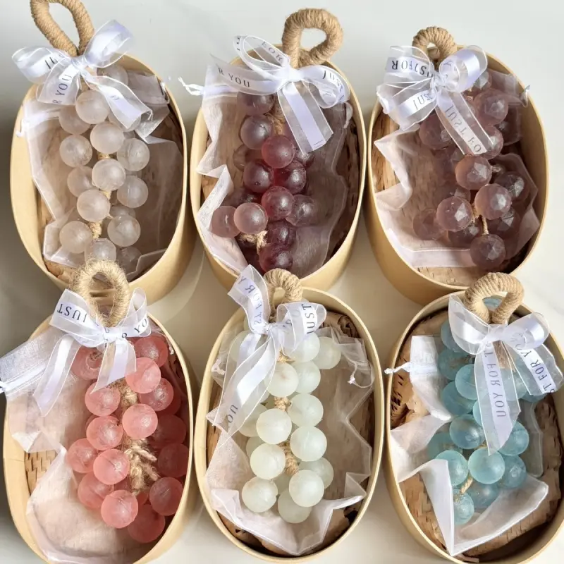 Handmade Custom Scented Grape Soap Cleanser - Aromatherapy Essential Oil Blend, Body Wash, Smooth Foam, Travel-Portable, Gentle Hydrating All-Skin Cleansing, Evening Soothing Swimming Post-Care, Men-Women Birthday Gift Box