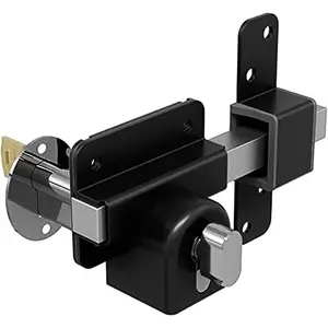 Long Throw Gate Lock, Euro Profile Gate Lock for Sheds, Gates & Garage Doors, Keyed Outside & Inside Thumb Turn, 316 Stainless Steel, for Wooden Gates & Doors Up to 2”, 5 Keys