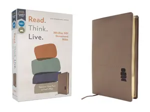 NIV, Read. Think. Live., Leathersoft, Brown, Comfort Print: 365-Day NIV Devotional Bible - Discover Your Part in God's Plan by Walk Thru the Bible [Leatherbound Book]