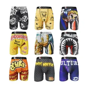 Summer Men's Underwear Boxers Sexy Fashion Print Panties Lenceria Man Underpants Boxershorts Trunks Mens Boxer Briefs PLus Size