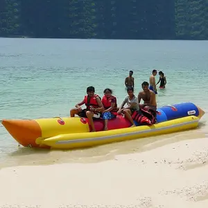 Water Banana Boat, Inflatable Water Boat Adult Children Water Drifting Toys, Multi-Person Flying Fish Inflatable PVC Kayak for Adults and Children