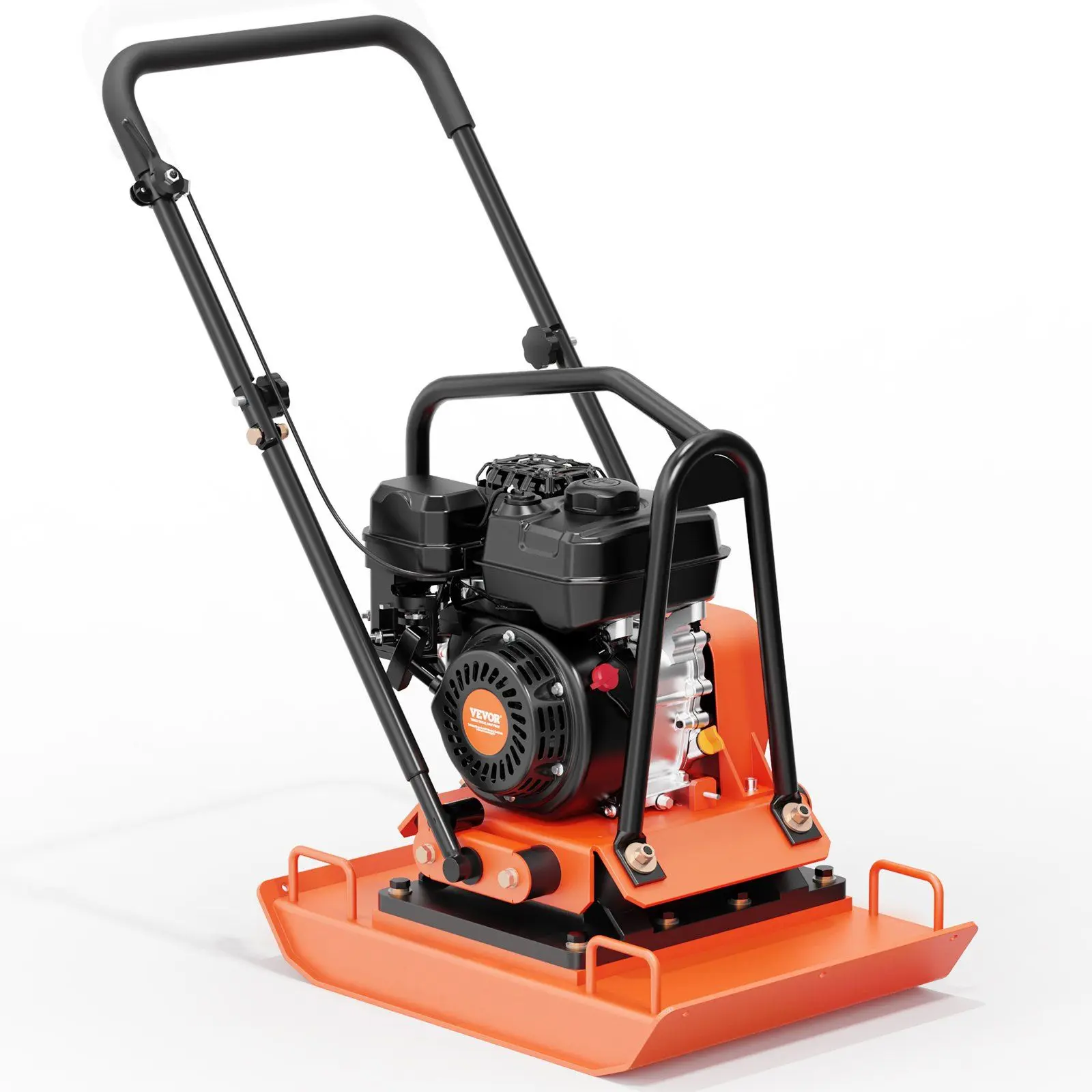 VEVOR Plate Compactor 7.0 HP Engine 432 sq. in Plate 5400 RPM Ground ...