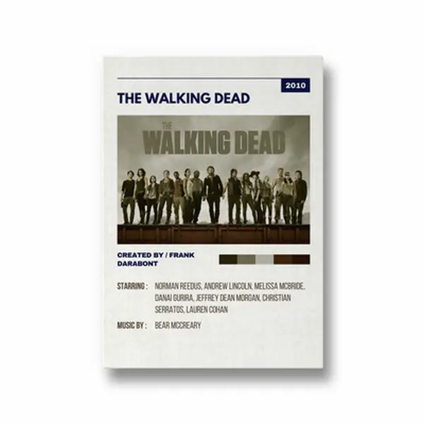 The Walking Dead Retro Poster