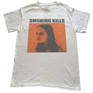 Smoking Kills Retro Graphic T-shirt, Vintage Graphic Tee, Y2k Shirt, Unisex Shirt, Gifts For Him, Gifts For Her
