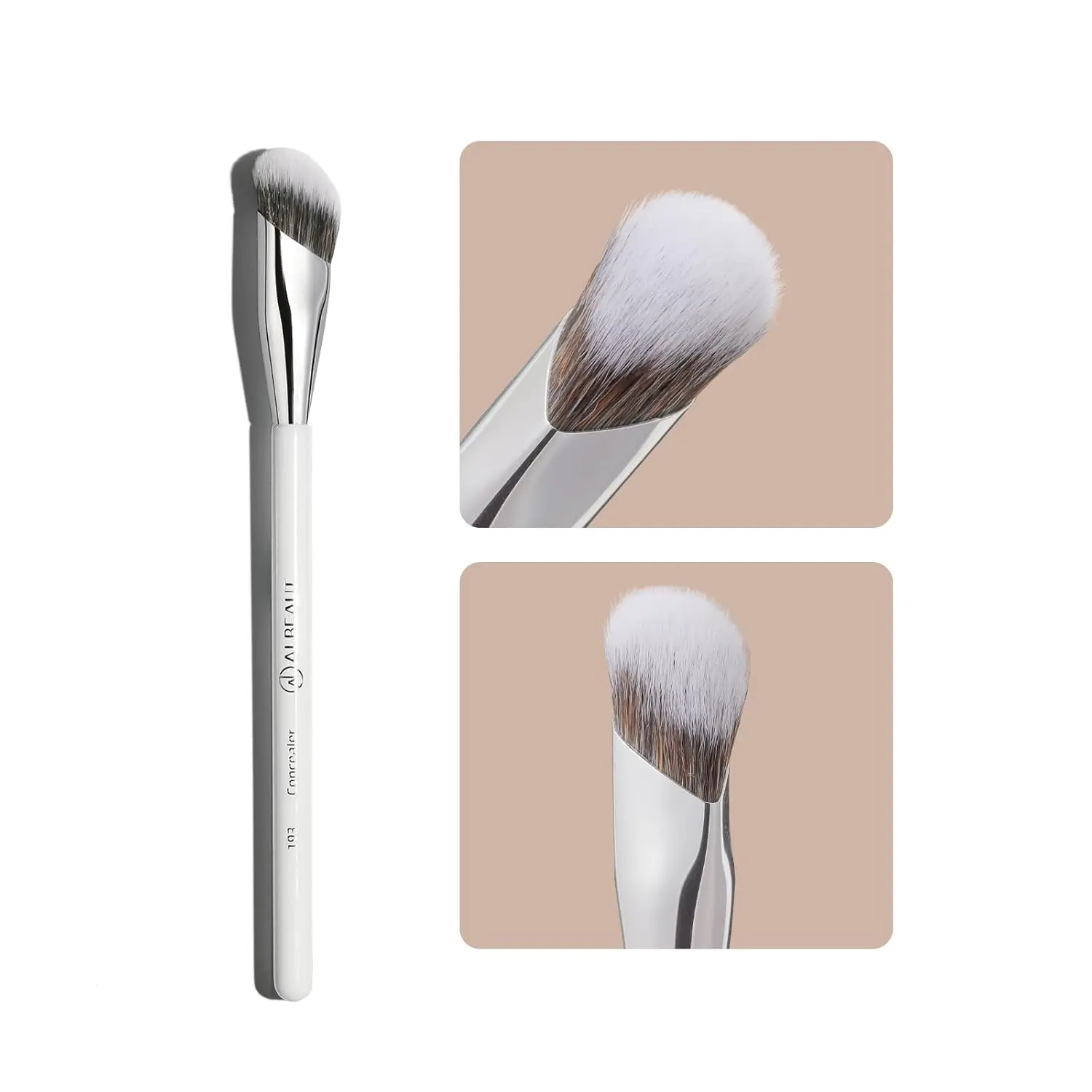 Concealer Brush, Angled Under Eye Makeup Small Foundation Precision Face Blending Brush (193 concealer brush) Concealer Brush, Angled Under Eye Makeup Small Foundation Precision Face Blending Brush (193 concealer brush)