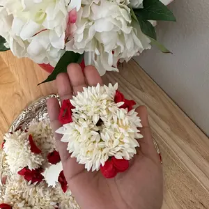 Floral hair accessories gazara with rubber band