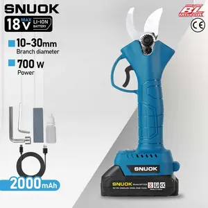 Snuok 18v Brushless Electric Clipper, 2000mah Type C Battery Kit, 4 Speed Settings, Ideal for Garden Trimming, Orchard Care, Outdoor Landscaping, Ppr Pipe Cutting