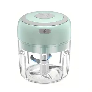 USB Rechargeable Electric Garlic Chopper, Portable Mini Garlic Masher, Wireless Food Processor for Ginger, Chili, Fruit, Meat, Vegetable Chopper, Household Kitchen Appliances