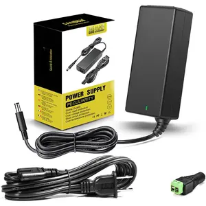 12V 5A Power , AC 120V to DC12V 5.5x2.1mm Jack Converter, 12 Volt LED Driver 60W Adapter Transformer for Strip Lights,  Cameras, External HDD, , CCTV (Pack of 1)