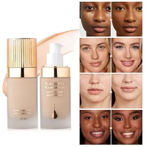 SEARCH BEAUTY Liquid Flawless Foundation, Waterproof Non-Flaking Oil Control Concealer, Moisturizing Lightweight Foundation, Ideal for All Skin Types